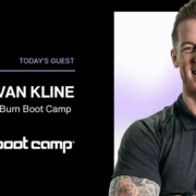 Unscripted podcast banner featuring Devan Kline of Burn Boot Camp